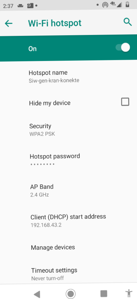 Custom Hotspot